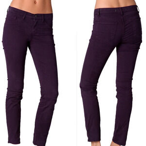 J Brand Skinny Leg Augbergine Purple Jeans 28